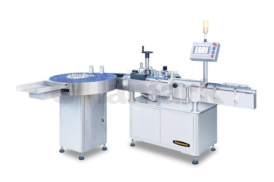 Vertical Wrap-around Labeling System for Pharma