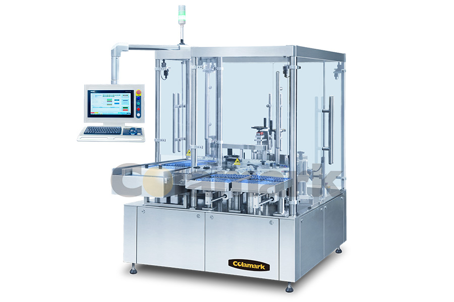 Vertical Labeling System with Rotary Table for Ampoules