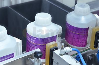 Front Labeling System with booklet applicator